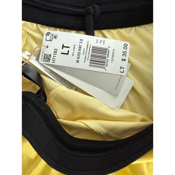 NWT Adidas Axis Knit 3.0 Almost Yellow Activewear Shorts Mens Size LT Large Tall - Picture 9 of 9